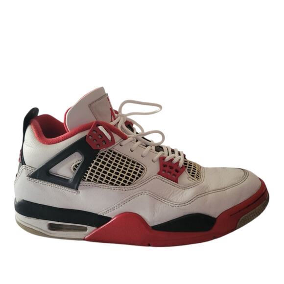 Nike Air Jordan 4 Retro Fire Red 2020 Men Sneakers Size 8.5 - Picture 1 of 8